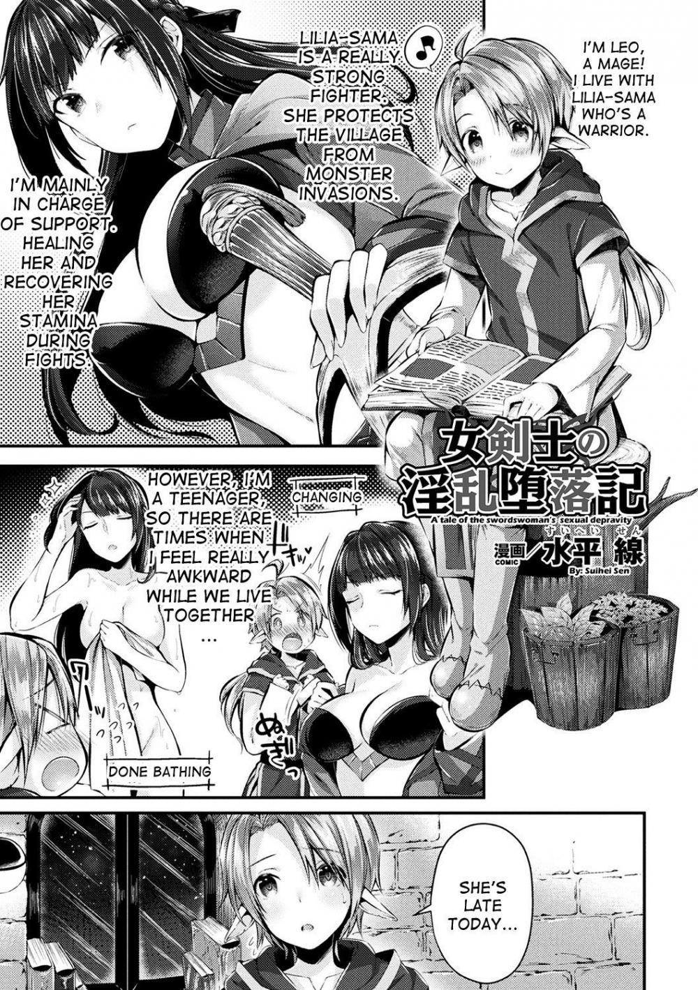 Hentai Manga Comic-A Tale of the Swordswoman's Sexual Depravity-Read-1